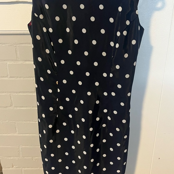 Vintage blue and white polkadot dress - Picture 3 of 3